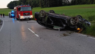 PKW von Straße abgekommen